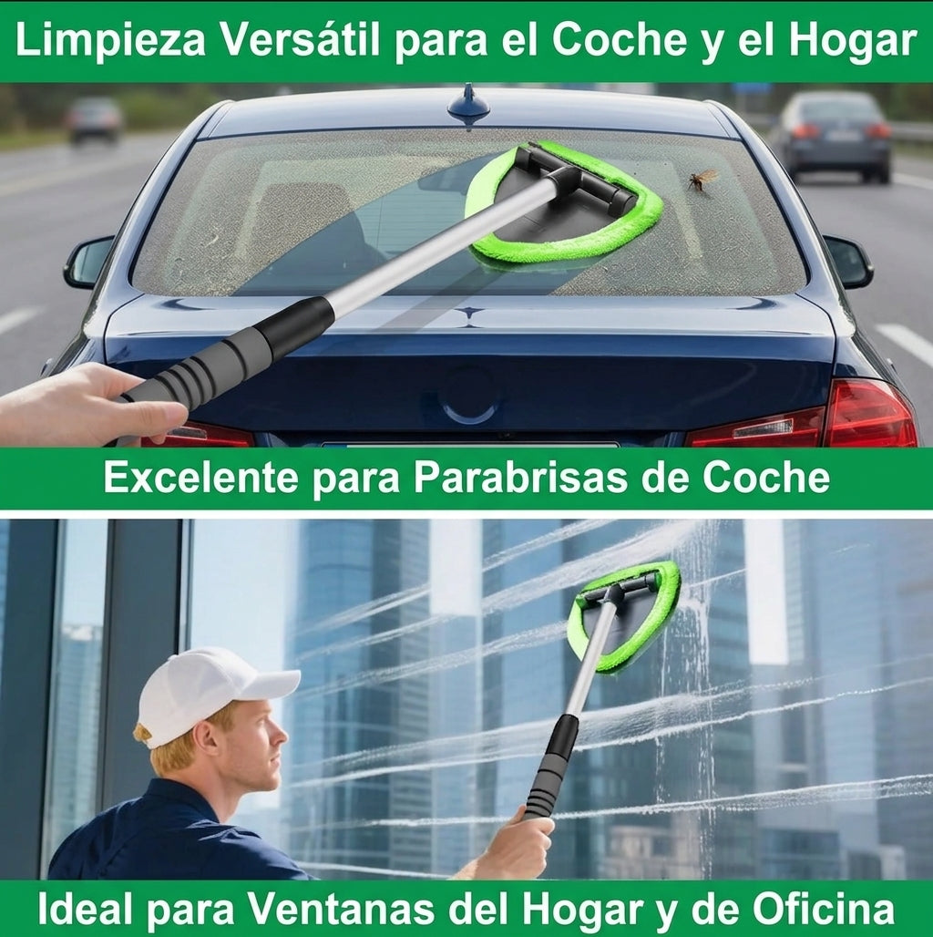 ClearDrive™ — Limpiaparabrisas Telescópico de Microfibra
