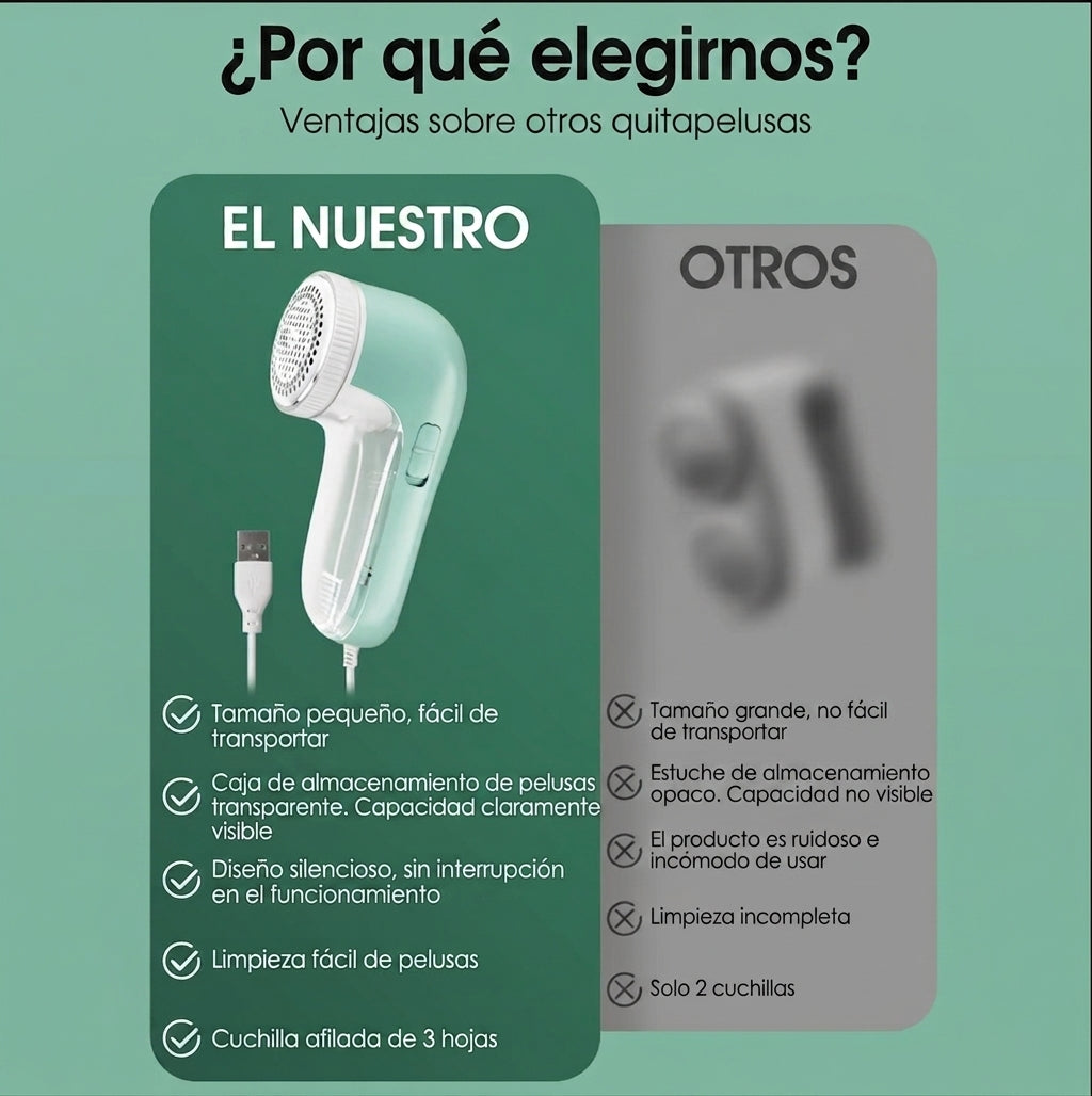 LintiPro-Quitapelusas Eléctrico 3 Velocidades